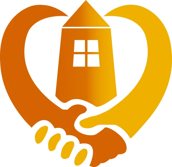 房地产商标、 图标，矢量-黄色，橙色 — 图库矢量图片#