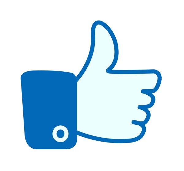 Facebook як кнопка — стоковий вектор