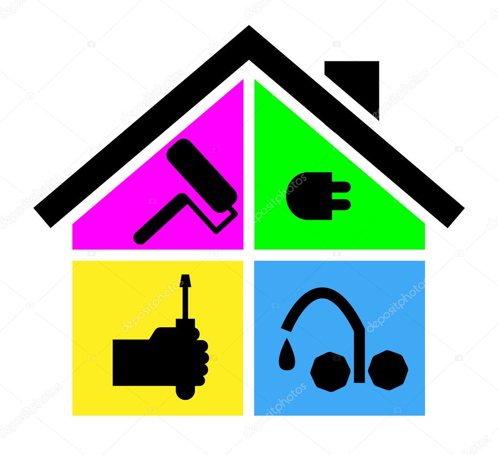 Download Home tools logo — Stock Vector © pikachyyyy #38064101