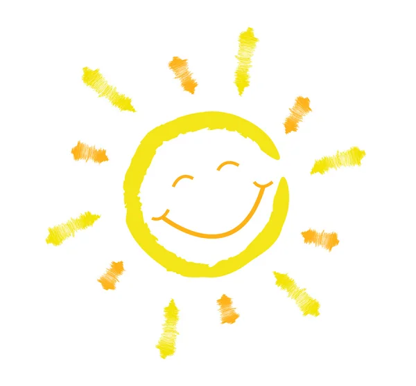 Lächelnde Sonne — Stockvektor