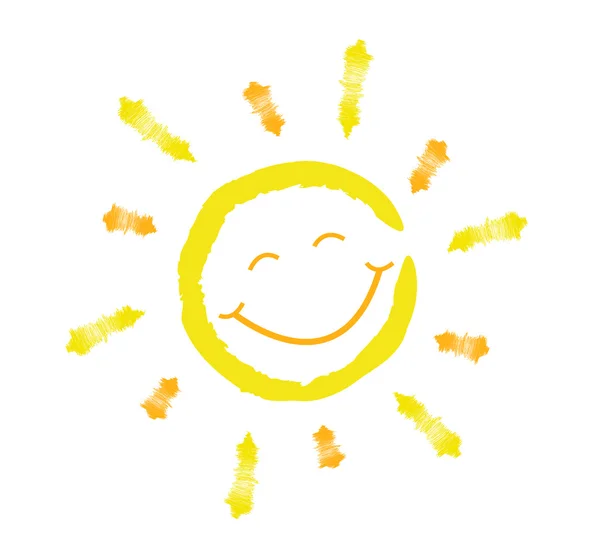 Smiling sun — Stock Vector