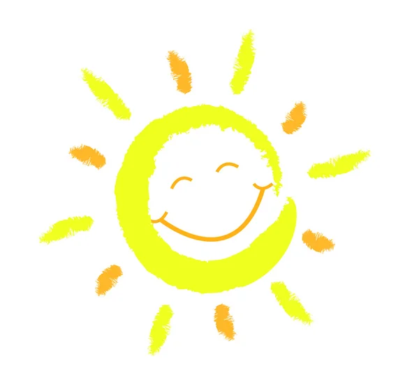 Soleil souriant — Image vectorielle