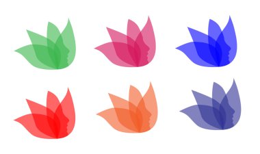 logo spa, yoga ve vektör rahatla