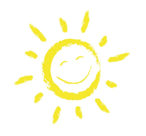 微笑的太阳矢量 — 图库矢量图片#