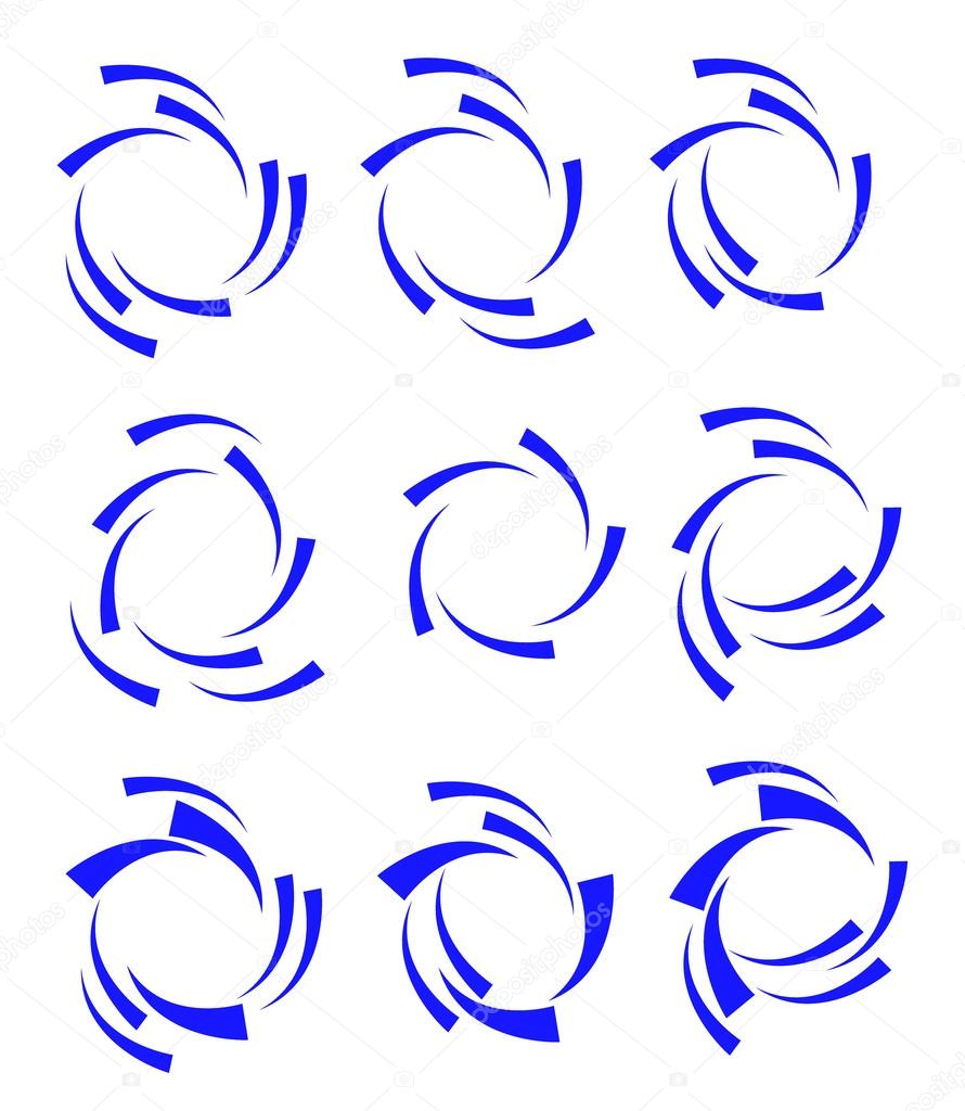 Vector abstract circles logo