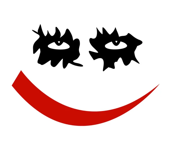小丑的微笑 — 图库矢量图片#