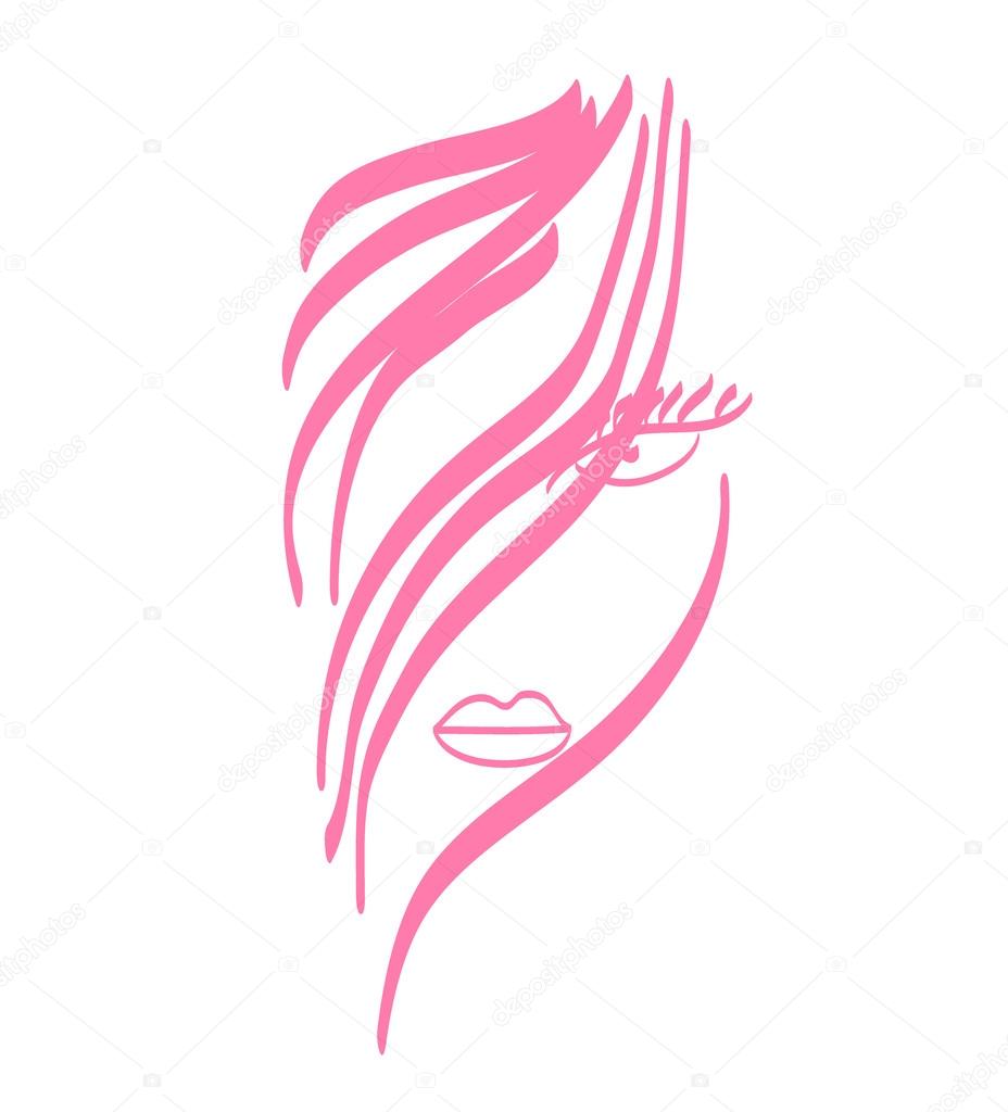 Woman fashion logo