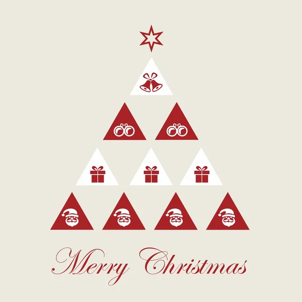 Noel ağacı, piramit — Stok Vektör