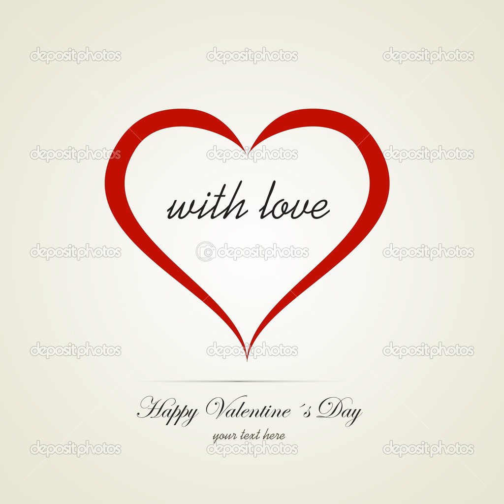 heart Valentine's day card