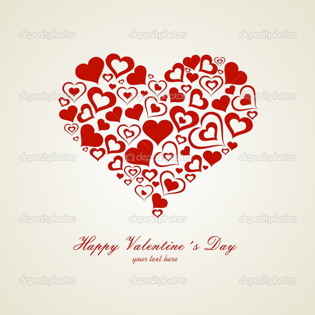 Heart Valentine's day card