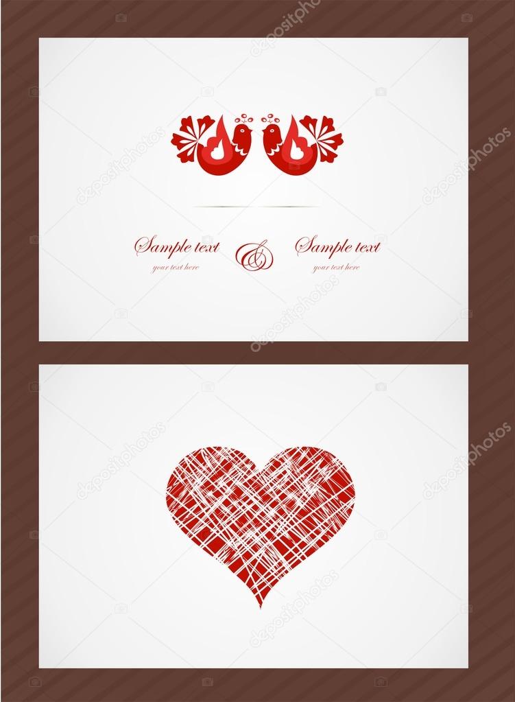 Vector pattern for wedding invitation