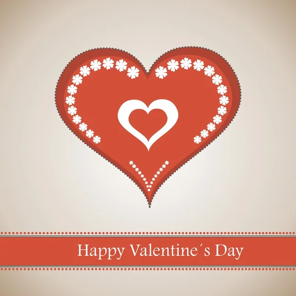 Joyeux Valentine's Day lettering Carte de souhaits — Image vectorielle