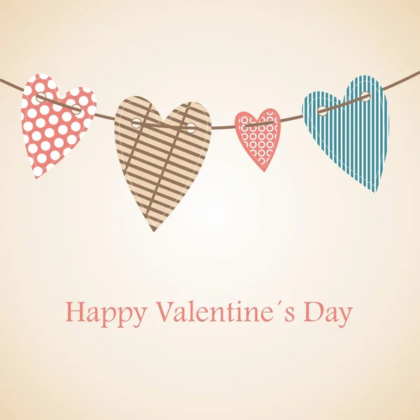 Joyeux Valentine's Day lettering Carte de souhaits — Image vectorielle