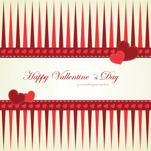 Joyeux Valentine's Day lettering Carte de souhaits — Image vectorielle