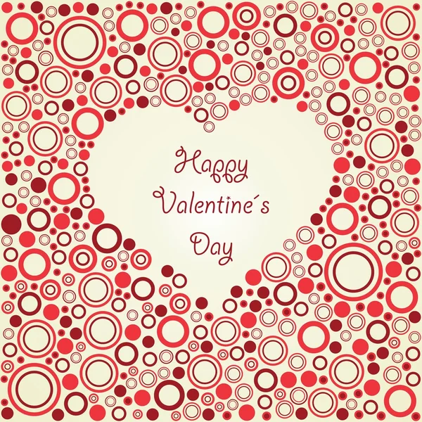 Happy Valentines day. Card — Stock Vector