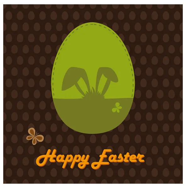 Felices tarjetas de Pascua ilustración — Vector de stock