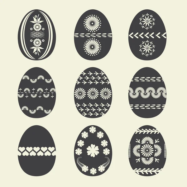 设置您的设计的复活节彩蛋 — 图库矢量图片