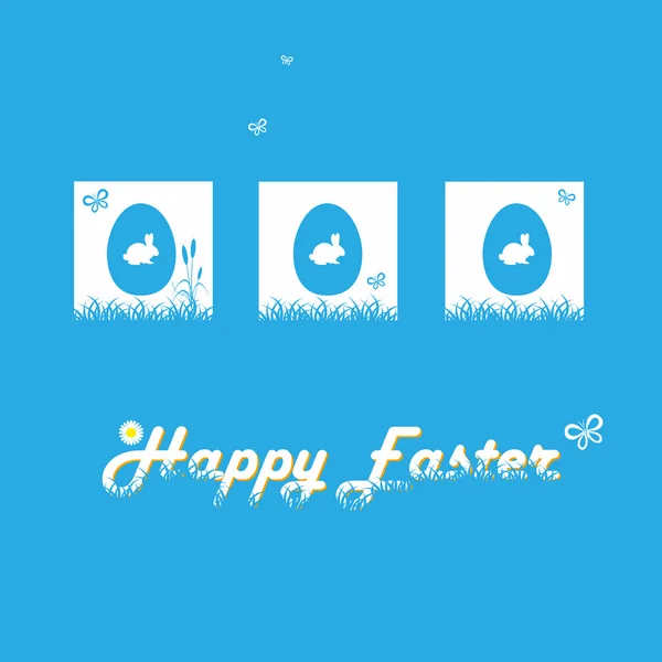Šťastné Velikonoce karty ilustrace — Stockový vektor