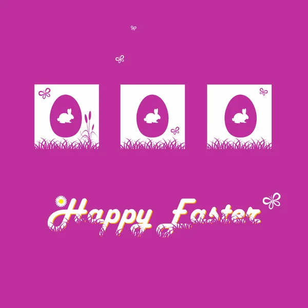 Happy easter cards illustration — Stock Vector