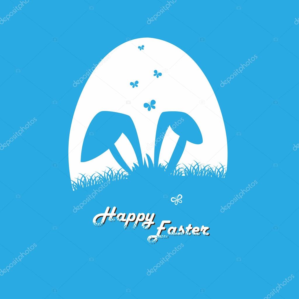 Happy easter cards illustration