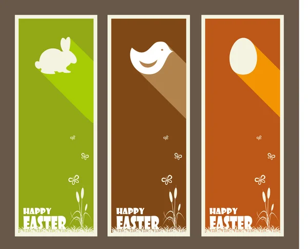 Joukko pääsiäisen kortteja — vektorikuva