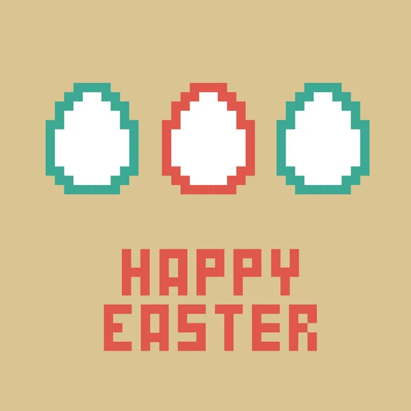 Tarjeta de Pascua feliz. — Vector de stock