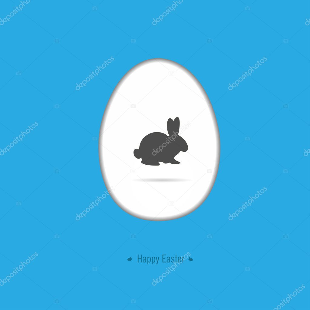 Happy easter card with Easter motif