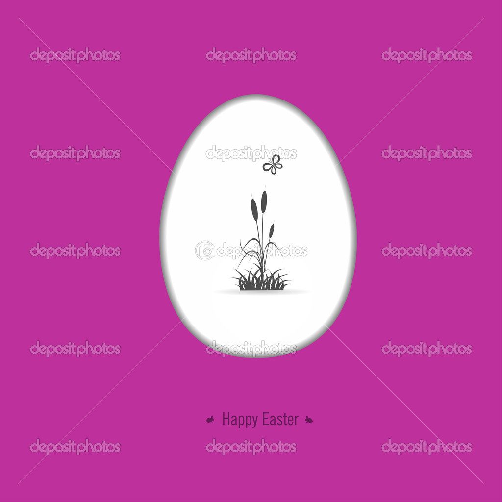 Happy easter card with Easter motif