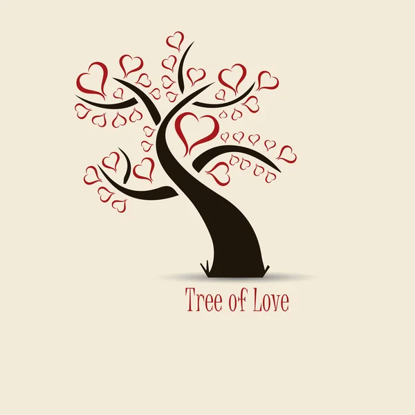 Tree of love — Stock Vector