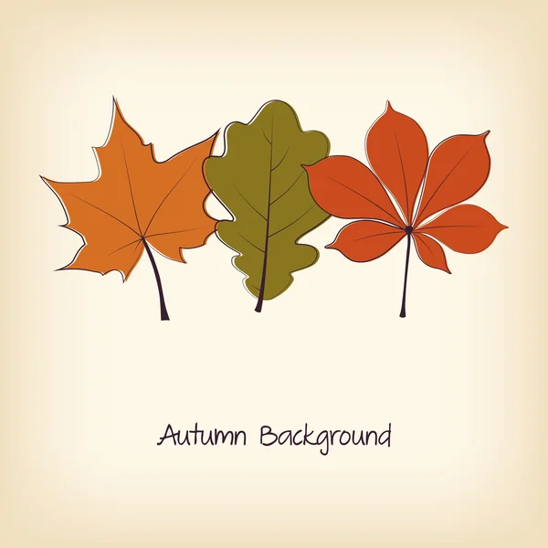 Fondo de otoño — Vector de stock