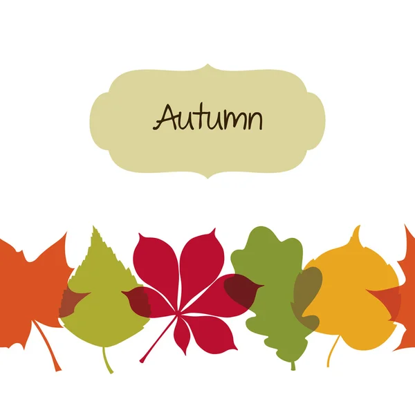 Seamless autumn background — Stock Vector