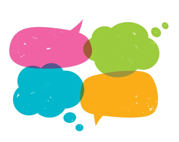 Speech bubbles — Stock Vector