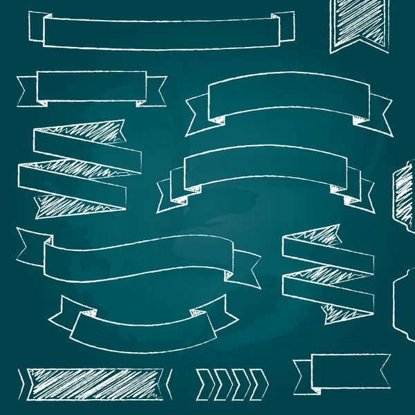 Vektor-Bänder und Banner — Stockvektor