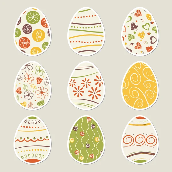 Easter eggs set — Stock Vector