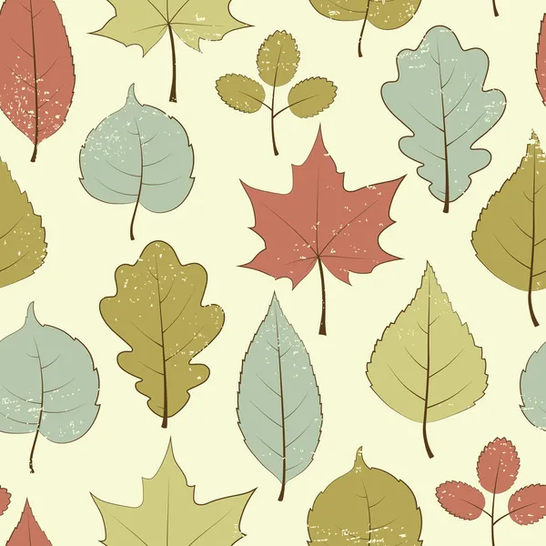 Autumn leaves pattern — Stock Vector