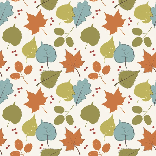 Modèle de feuilles d'automne — Image vectorielle