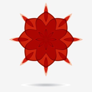 vektör Eko simgesi, çiçek tasarım öğesi