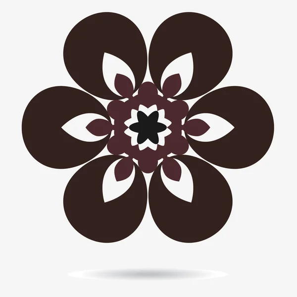 Vector eco icono, elemento de diseño de flores — Vector de stock