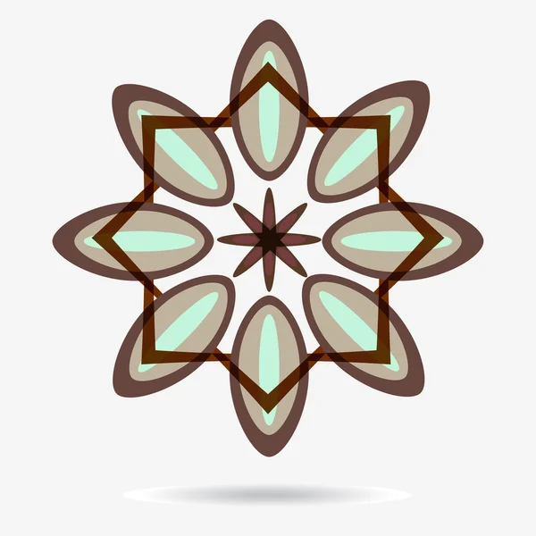 Vektör Eko simgesi, çiçek tasarım öğesi — Stok Vektör