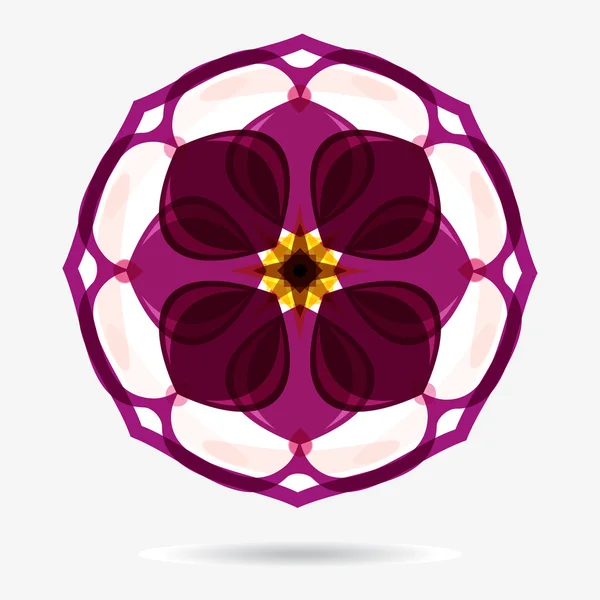 Vector eco icono, elemento de diseño de flores — Vector de stock