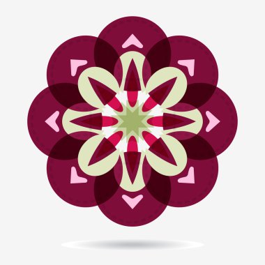 vektör Eko simgesi, çiçek tasarım öğesi