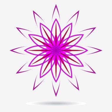 vektör Eko simgesi, çiçek tasarım öğesi