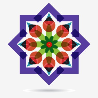 vektör Eko simgesi, çiçek tasarım öğesi