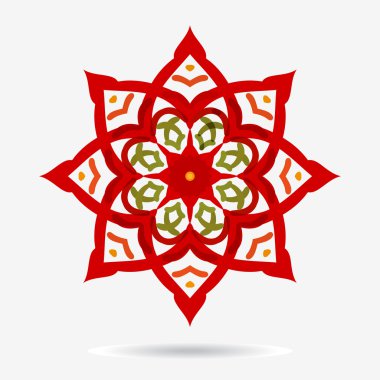 vektör Eko simgesi, çiçek tasarım öğesi