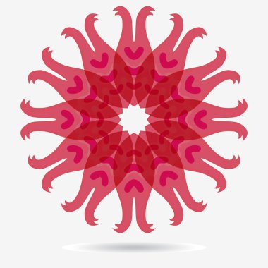 vektör Eko simgesi, çiçek tasarım öğesi