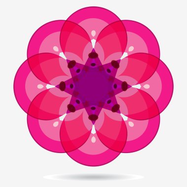 vektör Eko simgesi, çiçek tasarım öğesi