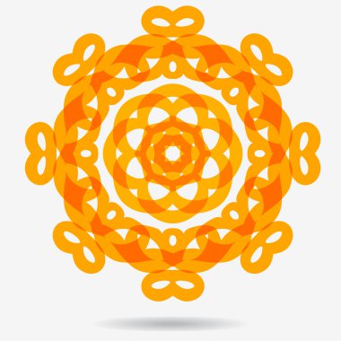 vektör Eko simgesi, çiçek tasarım öğesi