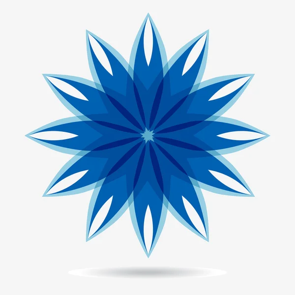 Vector eco icon, flower design element — Stock Vector