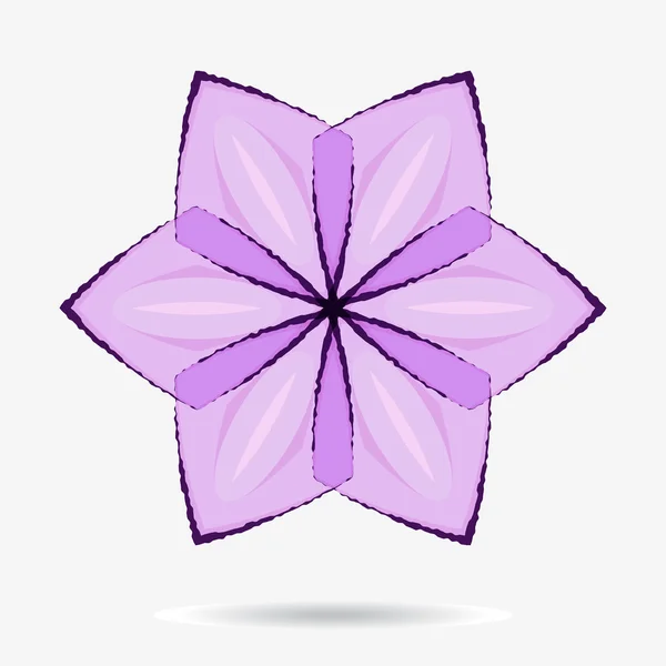 Векторний еко значок, елемент дизайну квітів — стоковий вектор