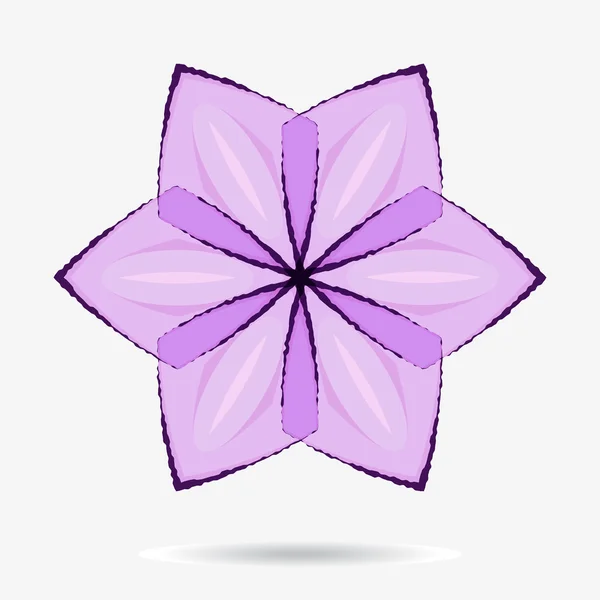 Vector eco icono, elemento de diseño de flores — Vector de stock